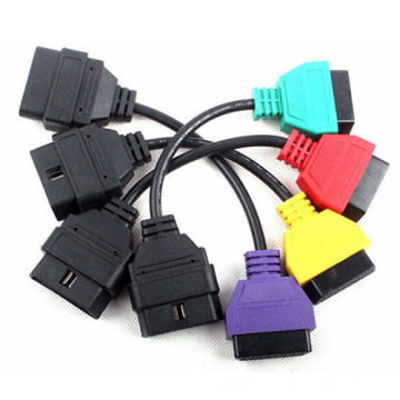 para FIAT ECU Scan adaptadores OBD diagnóstico cabo de quatro cores